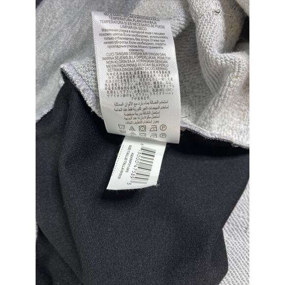 NWT BCBGMAXAZRIA Embroidered Tunic Sweatshirt French Terry Medium Heather Gray - Picture 12 of 16